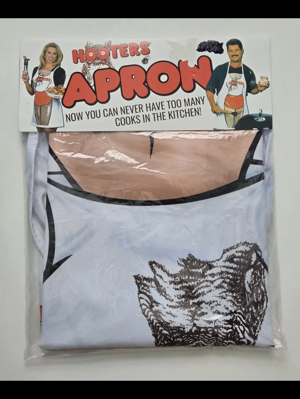 NIP Vintage Hooters Retro Owl Apron RESTAURANT MEMORABILIA Funny Prank